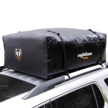 Rightline Gear Sport 3 Waterproof Rooftop Cargo Carrier for Top of Vehicle Attaches With or Without Roof Rack 18 Cubic Feet Black