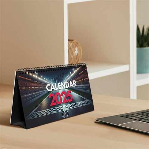 2025 Desktop Calendar for Formula Racing Fan 2