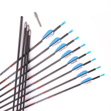 Archery Pure Carbon Arrow Spine 300 31 Inch ID 4.2mm for Recurve Bow Compound Bow Traditional Bow Pack of 12