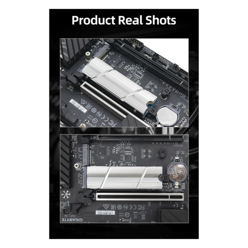 für PC M2-9 mit Thermal-Silikon-Pad Solid State Kühlkörper Schwarz 2