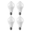 4PC E27 LED Motion Sensor Bulb LED Lamp PIR Sensor Light 9W 1