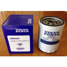Filtro de leo OEM Volvo Penta em linha 4 cilindros e bloco pequeno V8 GM 3850559