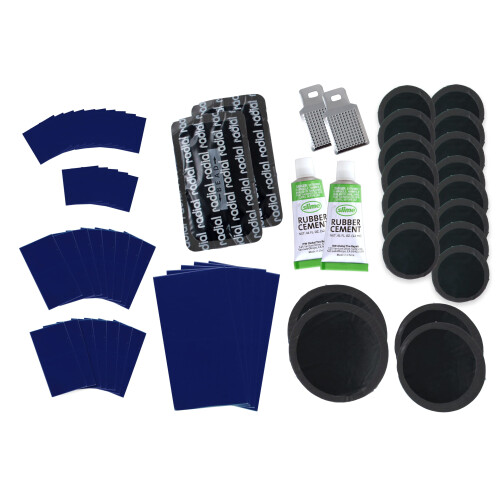 Slime 2033 Rubber Patch Kit Patchar med frvaringsbox fr lim ingr (56 patches scuffer lim) 1