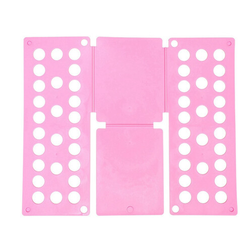 Plastic Clothes Folding Board Home Storage Tool Pink 1