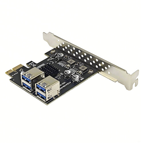 4-Port USB-A 5Gbps Erweiterungskarte Adapter Riser für WIN7/10/11 LINUX