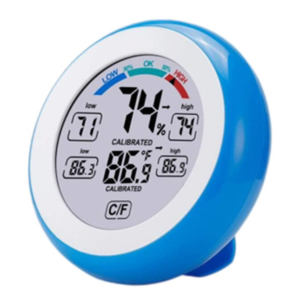 Digital Monitor Hygrometer Thermometer Indoor Room Home Blue