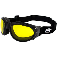 Occhiali da moto Birdz Eyewear Eagle (telaio nero/lente gialla)