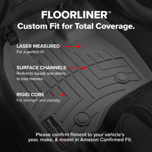 WeatherTech Tapis de sol sur mesure pour Dodge Nitro  1re range (453221) Tan 2