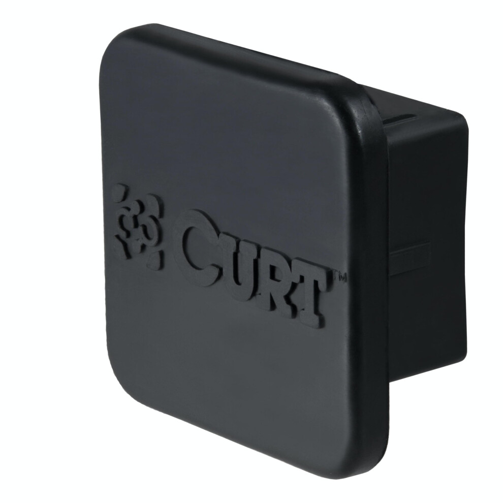 Curt 22276 Rubber Trailer Hitch Cover Fits 2-Inch Receiver Black 612314001729