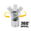Powerbuilt 640858 Set giunti universali a 3 pezzi Argento 1/4"""" 3/8"""" e 1/2"""" 3