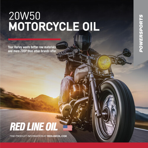 Red Line 42504 20W50 Motorradl synthetisch  Quart (12er Pack) 1