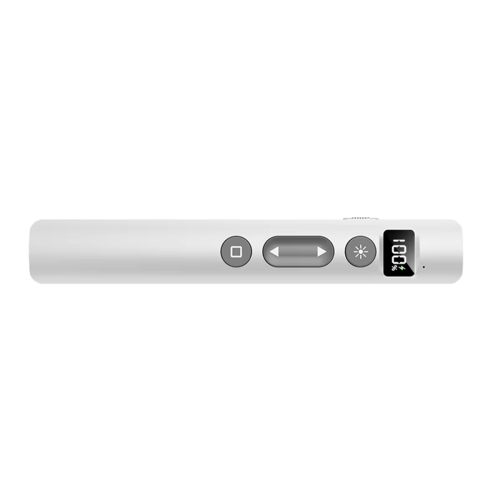 2.4G Smart Wireless Presenter Power Consumption Level Display White 2