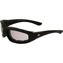 Birdz Eyewear ORIOLEPHOTO Oriole gewatteerde motorbril (zwart frame / heldere rooklens)