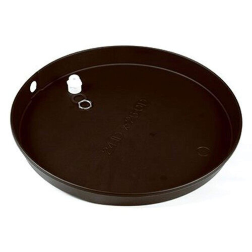 Camco 11366 24""""ID x 2"""" Plastic Drain Pan with CPVC Fitting