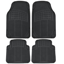 BDK CAR Van SUV Truck Rubber Floor MATS for 2-Rows All Weather