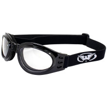 Global Vision Eyewear Adventure opvouwbare motorbril voor heren met heldere lens