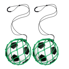 2PCS Fußball Kick Trainer Fußballnetz, Grün