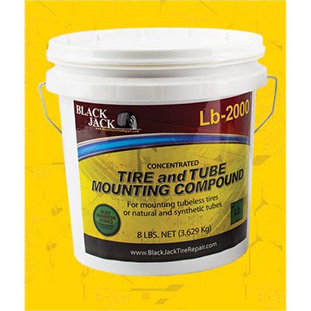 Jack Tire Repair - Heavy Duty Tire Mounting Paste 8 Lb Pail (Lb-2000) Black 853387001623