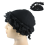 Turban for Men Silk Satin Lined Cap Head Wraps Elastic Pre-Tie C 4