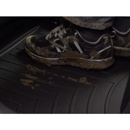 WeatherTech Tapis de sol sur mesure pour Dodge Durango  2e range (443244) Noir 2