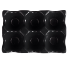 Kitchen Supplies Egg Tray Household Ceramic Tableware Supplies black
