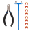 Bow String Nocking Points Set, blue 2
