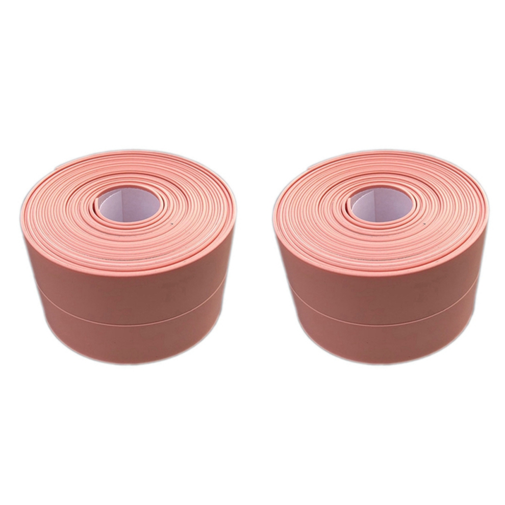 Waterproof Sealing Tape Shower Sink Bath Sealer 3.2M X 2.2Cm Pink 4853609548710
