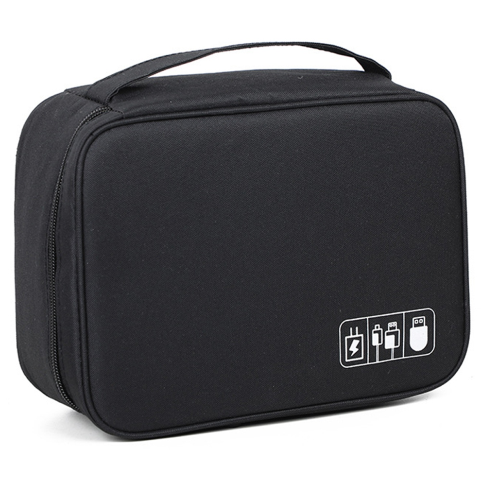 Digital Data Cable Storage Bag Multi-Functional Storage Bag,Black-image-OPC-PJY8PNC-NEW