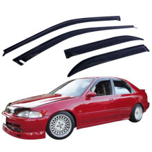 IKON MOTORSPORTS Nastro sulla visiera esterna compatibile con Honda Civic 4 porte 1992-1995 Slim Style acrilico fum? colorato protezione solare p