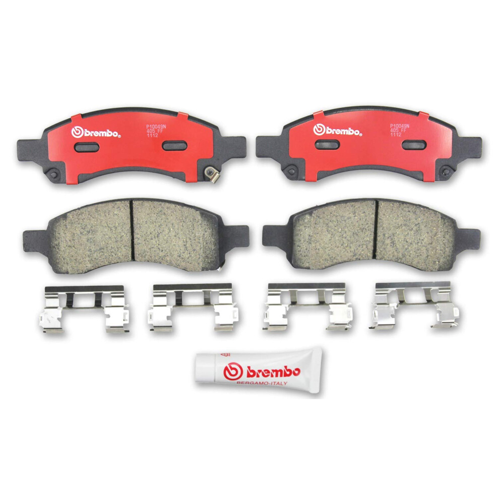 Brembo P10049N Premium Ceramic Front Disc Brake Pad Set SATURNSAABISUZUGMCCHEVROLETBUICK OE 15911562