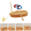 Schwimmring Miniaturboot Rettungsring Ruder Kanu Boot 5