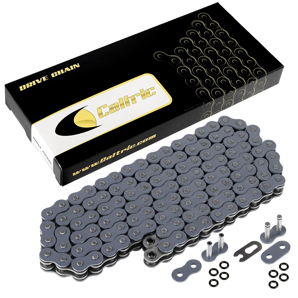 Caltric O-Ring Drive Chain Compatible With Kawasaki 650 Kl650 Klr650 Klr-650 1987-2013 Grey 888552257451