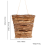 Pastoral rattan wall-mounted flower basket 6