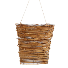 Pastoral rattan wall-mounted flower basket