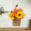 Pastoral rattan wall-mounted flower basket 5