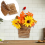 Pastoral rattan wall-mounted flower basket 8