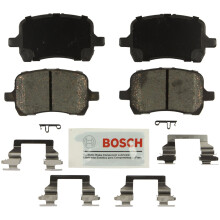 BOSCH BE1160H bl keramisk skivbromsbelggsats med hrdvara - kompatibel med utvalda Chevrolet Cobalt HHR Malibu; Pontiac G5 G6; Saturnus Aura; F