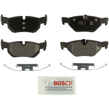 BOSCH BE1171H Bl halvmetallisk skivbromsbelggsats med hrdvara - kompatibel med vissa BMW 323i 325i 325xi; BAK