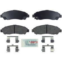 BOSCH BE1280H bl keramisk skivbromsbelggset med hrdvara - kompatibel med Select Acura MDX ZDX; Honda Pilot; FRMRE