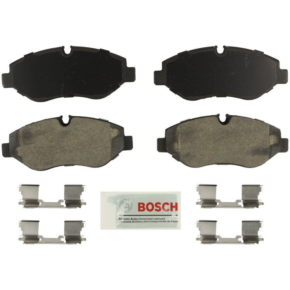 Bosch Be1316h Semi-Metallic Disc Brake Pad Set With Hardware - Compatible With Select Dodge Sprinter 2500; Freightliner Sprinter 2500; Mercedes- Blue 077212008278