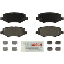 BOSCH BE1274H Bl halvmetallisk skivbromsbelggset med hrdvara - kompatibel med Select Dodge Nitro; Jeep Liberty Wrangler Wrangler JK; BAK