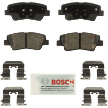 BOSCH BE1544H Bl keramiska skivbromsbelggset med hrdvara - kompatibel med utvalda Hyundai Accent Elantra Elantra Coupe; Kia Optima Rio; BAK