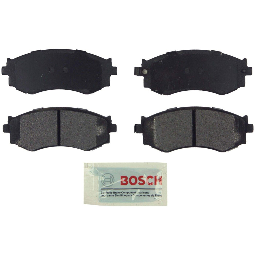 Bosch Be485 Semi-Metallic Disc Brake Pad Set - Compatible With Select Infiniti G20; Nissan 240Sx Axxess Sentra Stanza; Front Blue 077212006472