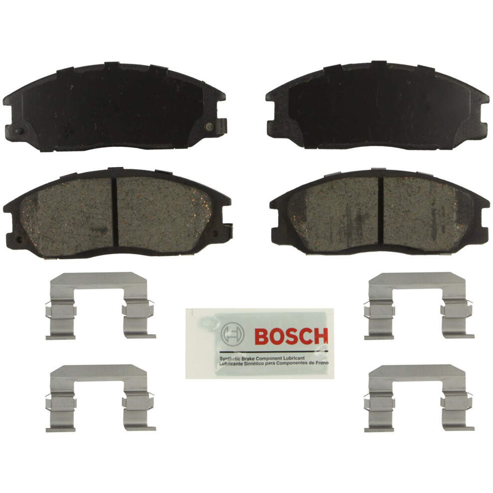 Bosch Be864h Ceramic Disc Brake Pad Set With Hardware - Compatible With Select Hyundai Santa Fe Xg300 Xg350; Kia Sedona; Front Blue 077212006700