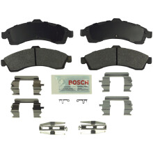 BOSCH BE882H bl keramisk skivbromsbelggssats med hrdvara - kompatibel med Select Buick Rainier; Chevrolet SSR Trailblazer; GMC sndebud; Isuzu