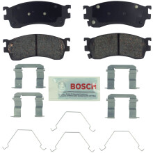 BOSCH BE893H Blue Ceramic skivbromsbelggssats med hrdvara - kompatibel med Select Mazda Proteg? Proteg?5; FRMRE