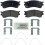 Bosch BOSCH BE893H Blue Ceramic Disc Brake Pad Set with Hardware - Compatible with Select Mazda Proteg? Proteg?5; FRONT 1