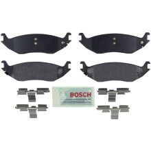 BOSCH BE898H Bl halvmetallisk skivbromsbelggset med hrdvara - kompatibel med Select Dodge Ram 1500; BAK