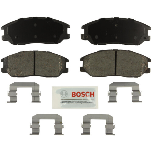Bosch BOSCH BE955H Blue Ceramic Disc Brake Pad Set With Hardware - Compatible With Select Kia Sorento; FRONT