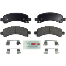BOSCH BE974H Bl halvmetallisk skivbromsbelggsats med hrdvara - kompatibel med utvalda Chevrolet Express 2500 Express 3500; GMC Savana 2500 Sav